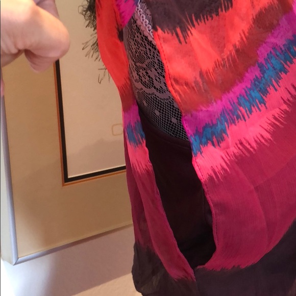 Express Chiffon Dress with Flutter Sleeves - Picture 2 of 7